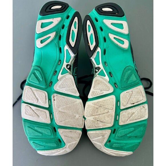 Pearl Izumi Streak II running shoes - womens 9.5 - grey black with green - Picture 6 of 7